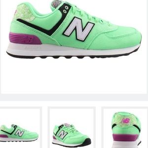 he New Balance Womens 574 Agave